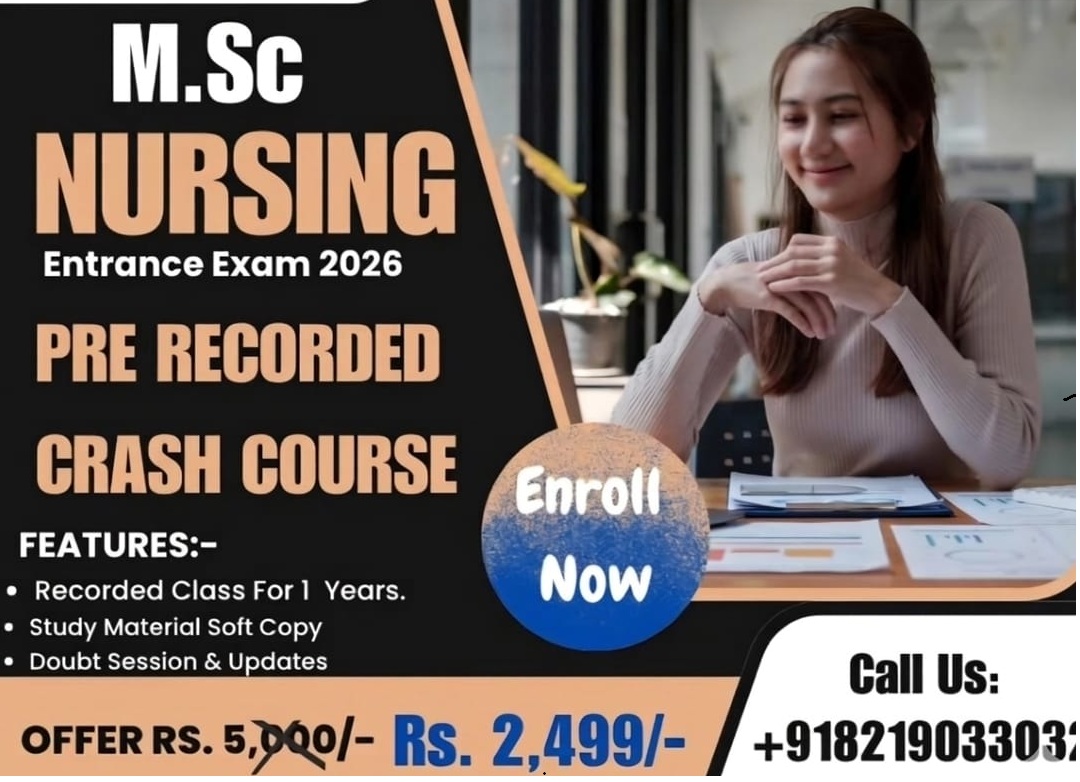 Pre Recorded MSc Nursing Batch