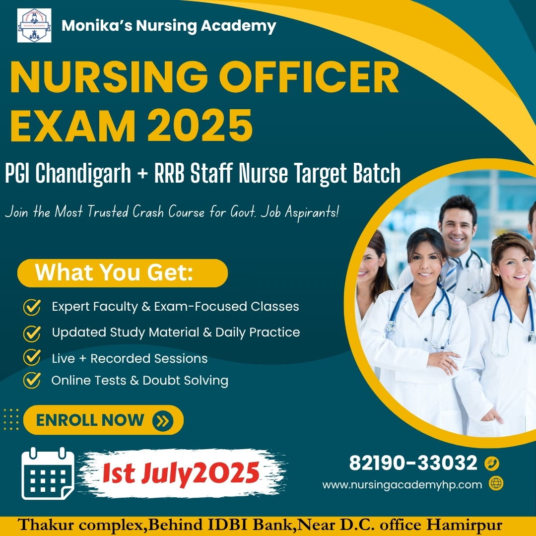 Nursing Officer (Regular Batches) 2024-2025